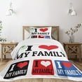thumbnail image 1 of Ambesonne Retro Quilted Bedspread Set 2 Pcs, Family Signs, Twin Size, Multicolor, 1 of 5