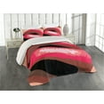 thumbnail image 1 of Ambesonne Retro Quilted Coverlet 3 Pcs, Woman Red Lips Charming Mouth, Queen Size, Coral and Tan, 1 of 2