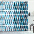 thumbnail image 1 of Ambesonne Retro Shower Curtain, 60s 70s Style Round Shapes, 69"Wx84"L, Sky Blue, 1 of 1