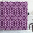 thumbnail image 1 of Ambesonne Retro Shower Curtain, Abstract Trellis Purple Tones, 69"Wx84"L, Purple Pale Lavender, 1 of 4