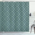 thumbnail image 1 of Ambesonne Retro Shower Curtain, Art Antique Victorian Floral, 69"Wx84"L, Slate Blue, 1 of 5