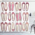 thumbnail image 1 of Ambesonne Retro Shower Curtain, Ballerina Ballet Shoes, 69"Wx84"L, Beige Pink, 1 of 5