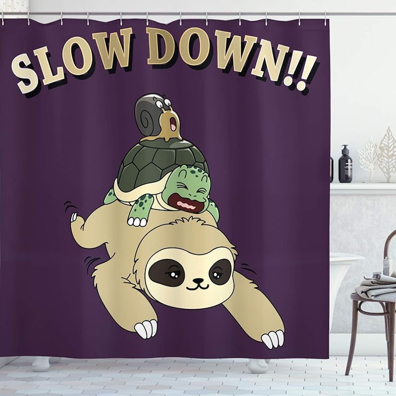 Ambesonne Retro Shower Curtain, Ballerina Dancing Daughter Classic