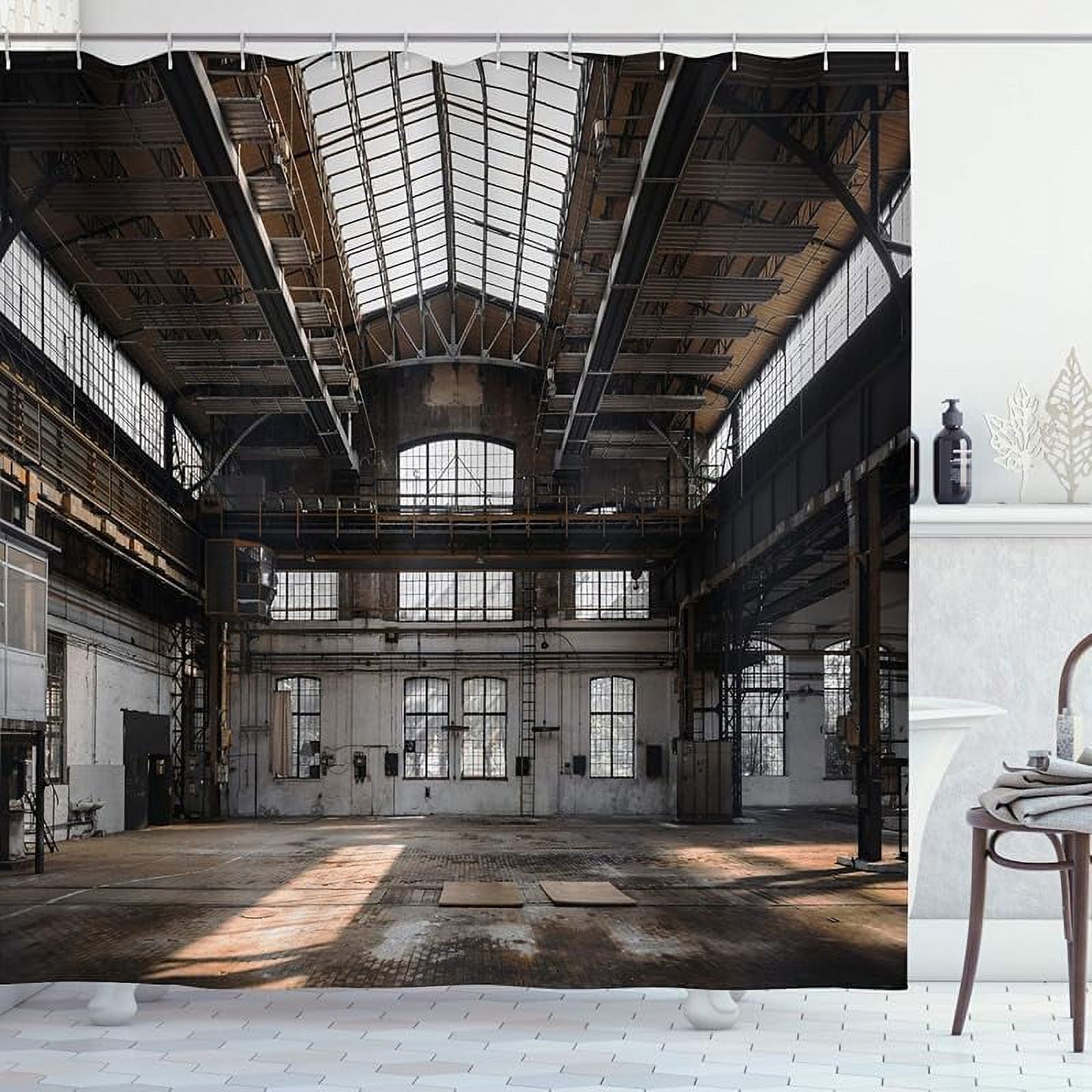 Ambesonne Retro Shower Curtain, Ballerina Dancing Daughter Classic