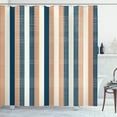 thumbnail image 1 of Ambesonne Retro Shower Curtain, Classical Stripes Art Vintage, 69"Wx75"L, Night Blue, 1 of 4