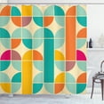 thumbnail image 1 of Ambesonne Retro Shower Curtain, Funky Mosaic Forms, 69"Wx70"L, Multicolor, 1 of 3