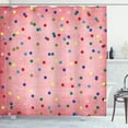 thumbnail image 1 of Ambesonne Retro Shower Curtain, Geometric Circles Image, 69"Wx84"L, Multicolor, 1 of 5