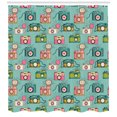 thumbnail image 1 of Ambesonne Retro Shower Curtain, Hipster Photo Cameras, 69"Wx70"L, Multicolor, 1 of 3