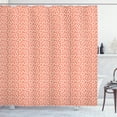 thumbnail image 1 of Ambesonne Retro Shower Curtain, Pastel Deformed Circles, 69"Wx84"L, Burnt Sienna Dark Peach, 1 of 3