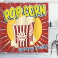thumbnail image 1 of Ambesonne Retro Shower Curtain, Pop Corn Movie Snack, 69"Wx84"L, Multicolor, 1 of 5
