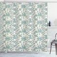 thumbnail image 1 of Ambesonne Retro Shower Curtain, Soft Abstract Circles, 69"Wx84"L, Almond Green White, 1 of 3