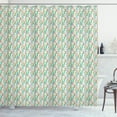 thumbnail image 1 of Ambesonne Retro Shower Curtain, Vertical Irregular Bars Motif, 69"Wx70"L, Eggshell and Multicolor, 1 of 3