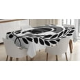 thumbnail image 1 of Ambesonne Retro Tablecloth Rectangular Table Cover, Greek, 60"x90", Black and White, 1 of 4