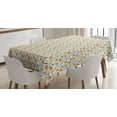 thumbnail image 1 of Ambesonne Retro Tablecloth Rectangular Table Cover, Memphis Style Motifs, 52"x70", Multicolor, 1 of 4