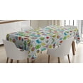 thumbnail image 1 of Ambesonne Retro Tablecloth Rectangular Table Cover, Pop Art Cartoon Pattern Art, 52"x70", Multicolor, 1 of 4