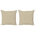thumbnail image 1 of Ambesonne Retro Throw Pillow Cover 2 Pack, Bicolour Vertical Bead Motif, 24", Yellow Violet and White, 1 of 2