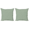 thumbnail image 1 of Ambesonne Retro Throw Pillow Cover 2 Pack, Simplistic Oval Shapes, 24", Turquoise Brown Ivory, 1 of 2