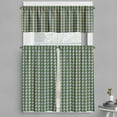 thumbnail image 1 of Ambesonne Retro Valance & Curtain, Abstract Wavy Line Art, 55"x45", Multicolor, 1 of 6