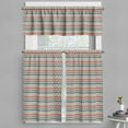 thumbnail image 1 of Ambesonne Retro Valance & Curtain, Geometric Angled Lines, 55"x36", Multicolor, 1 of 6