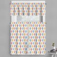 thumbnail image 1 of Ambesonne Retro Valance & Curtain, Ice Cream Cones 50s Time, 55"x36", Multicolor, 1 of 6