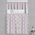 thumbnail image 1 of Ambesonne Retro Valance & Curtain, Nostalgic Floral Petals, 55"x24", Violet Purple, 1 of 6