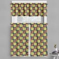 thumbnail image 1 of Ambesonne Retro Valance & Curtain, Orange and Green Circles, 55"x30", Yellow Green Orange, 1 of 6