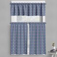 thumbnail image 1 of Ambesonne Retro Valance & Curtain, Repeating Chevrons Pattern, 55"x24", Dark Lavender and Pale Peach, 1 of 7