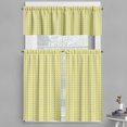thumbnail image 1 of Ambesonne Retro Valance & Curtain, Vertical Stripes and Dots, 55"x30", Avocado Green Cream, 1 of 6