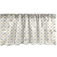 thumbnail image 1 of Ambesonne Retro Window Valance, Big Small Shabby Dots, 54" X 12", Cadet Blue Orange White, 1 of 3