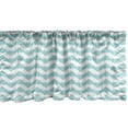 thumbnail image 1 of Ambesonne Retro Window Valance, Chevron Snowy Mountaintop, 54" X 12", Pale Blue White, 1 of 3