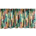 thumbnail image 1 of Ambesonne Retro Window Valance, Colorful Grunge Stripes, 54" X 12", Multicolor, 1 of 3