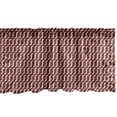thumbnail image 1 of Ambesonne Retro Window Valance, Cutrvy Wavy Lines Dark Tile, 54" X 18", Burgundy White, 1 of 3