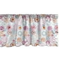 thumbnail image 1 of Ambesonne Retro Window Valance, Dahlia Flower Petals, 54" X 12", Multicolor, 1 of 3