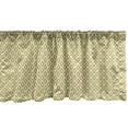 thumbnail image 1 of Ambesonne Retro Window Valance, Diamond Line Pattern, 54" X 18", Yellow and Cream, 1 of 3