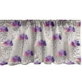 thumbnail image 1 of Ambesonne Retro Window Valance, Geometric Mosaic Dots, 42" x 12", Purple Grey Pink, 1 of 3