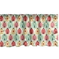 thumbnail image 1 of Ambesonne Retro Window Valance, Ladybugs Cartoon Pattern with Retro Polka Dots Daisy Blossoms and Little Hearts Love, Curtain Valance for Kitchen Bedroom Decor with Rod Pocket, 54" X 18", Multicolor, 1 of 3
