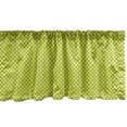 thumbnail image 1 of Ambesonne Retro Window Valance, Lime Vintage Polka Dots, 42" x 12", Lime Green and White, 1 of 3