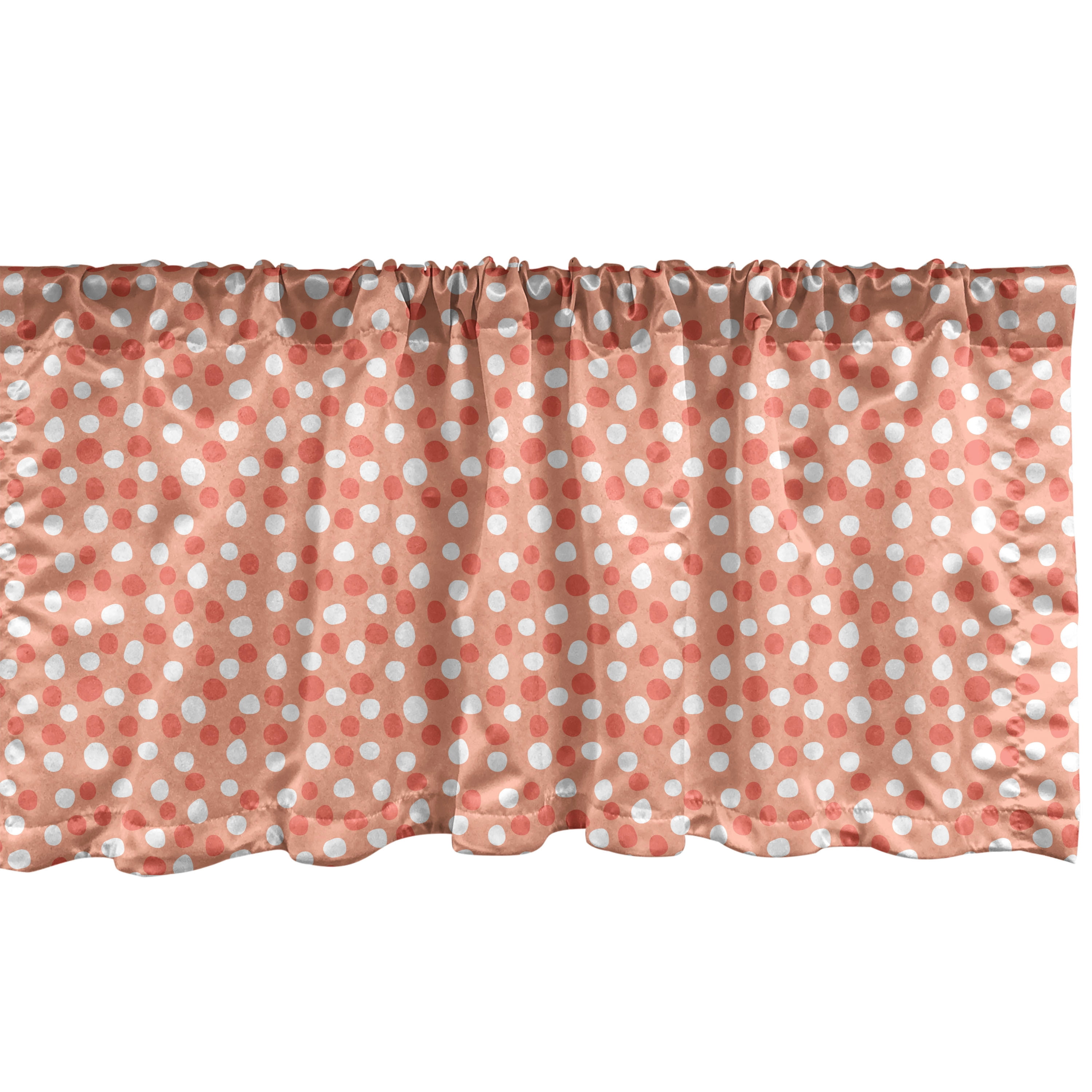 Misshapen Window Ambesonne Retro Window Valance, Pastel Deformed Circles, 42