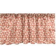 thumbnail image 1 of Ambesonne Retro Window Valance, Pastel Deformed Circles, 42" x 12", Burnt Sienna Dark Peach, 1 of 3
