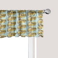 thumbnail image 1 of Ambesonne Retro Window Valance, Retro Bus Pattern, 54" X 12", Pale Blue Mustard, 1 of 3