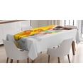 thumbnail image 1 of Ambesonne Ride the Wave Tablecloth Rectangular Table Cover, Surf Dog Glasses, 52"x70", Multicolor, 1 of 4