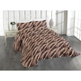 thumbnail image 1 of Ambesonne Rock Pattern Quilted Coverlet 3 Pcs, Natural Stone Print, King Size, Umber Warm Taupe, 1 of 4