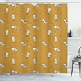thumbnail image 1 of Ambesonne Rodeo Shower Curtain, Cow Skulls Arrows Feathers, 69"Wx75"L, Pale Coffee and White, 1 of 5