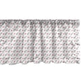 thumbnail image 1 of Ambesonne Romance Window Valance, Love Valentines Day, 54" X 18", Vermilion Black, 1 of 3