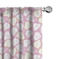 thumbnail image 1 of Ambesonne Romantic Window Curtains, Unicorns Pattern, Each 28" W x 84" L, Pale Pink Pastel Yellow Pale Mauve, 1 of 4