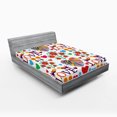 thumbnail image 1 of Ambesonne Romantic Fitted Sheet, Colorful Blooms Birds, Full Size, Multicolor, 1 of 3