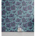 thumbnail image 1 of Ambesonne Romantic Floral Peel & Stick Wallpaper for Home, Modern Hibiscus Art, 13"x72", Seafoam Mauve Off White, 1 of 5