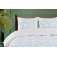 thumbnail image 1 of Ambesonne Romantic Flowers Down Alternative Quilt Comforter, Floral Art Leaves, Full, Pale Blue White, 1 of 5