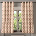 thumbnail image 1 of Ambesonne Romantic Grommet Curtain, Hearts in Soft Colors, 50" x 63", Pale Yellow Pale Pink, 1 of 6