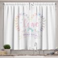 thumbnail image 1 of Ambesonne Romantic Kitchen Curtains, Pastel Dreamy Spring, 55"x39", Multicolor, 1 of 3